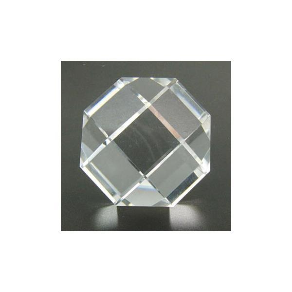 作品 斜方立方八面体 水晶 70g : アーアゼロワンジュエリー