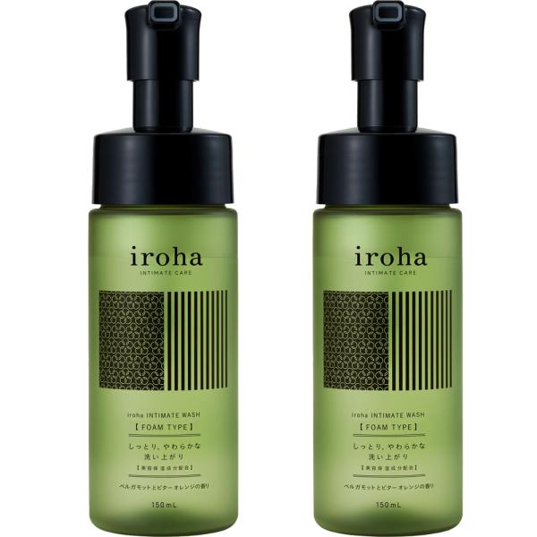 TENGA テンガ iroha イロハ インティメートウォッシュ フォームタイプ本体 ポンプ 150ml　2個セットデリケートゾーン用  泡ソープ 黒ずみ 保湿 陰部 ソープ 石鹸 うるおい VIO ケア 低刺激 デリケート洗浄 ボディソー...