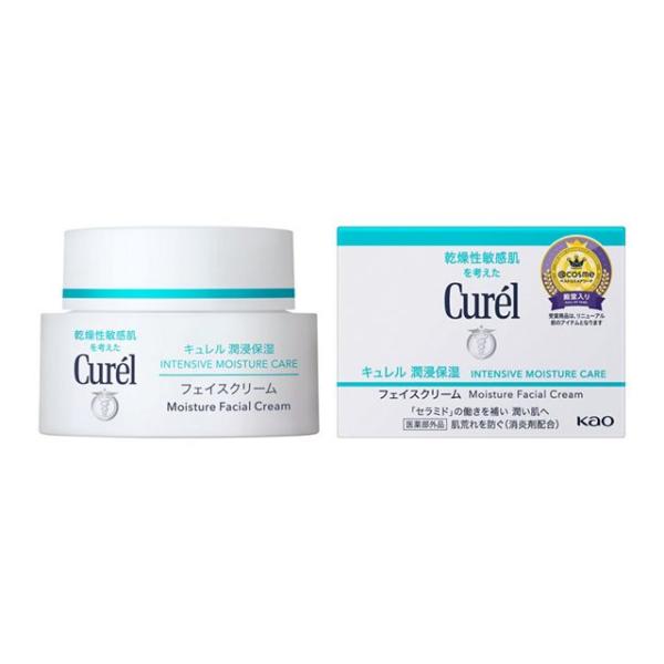 Curel キュレル 潤浸保湿フェイスクリーム 40g 医薬部外品 Kao 花王 乾燥性敏感肌