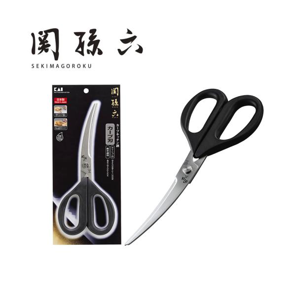 ・貝印ならではこだわりのカーブキッチン鋏 セレーション付き・刃体にはセレーション加工がされており、食材が滑りにくく切りやすい。・カーブしているので食材が切りやすい形状。・まな板を使わず包丁がわりに。包丁では切りずらい肉の脂肪などカットするの...