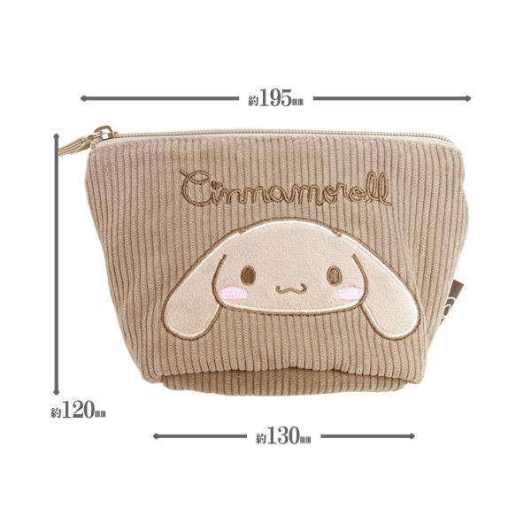 【送料について】送料別（宅配便）。「ゆうパック」、「エコ配」のいずれかとなります。★配送会社及び配送日時の指定は承れません。・女の子に大人気のかわいい「シナモロール」のかわいい船型ポーチが新登場！・キャラクター部分はアップリケ刺繍だよ♪・ペ...
