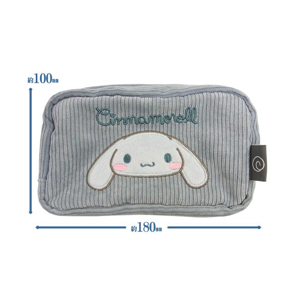 【送料について】送料別（宅配便）。「ゆうパック」、「エコ配」のいずれかとなります。★配送会社及び配送日時の指定は承れません。・女の子に大人気のかわいい「シナモロール」のかわいいスクエアポーチが新登場！・キャラクター部分はアップリケ刺繍だよ♪...