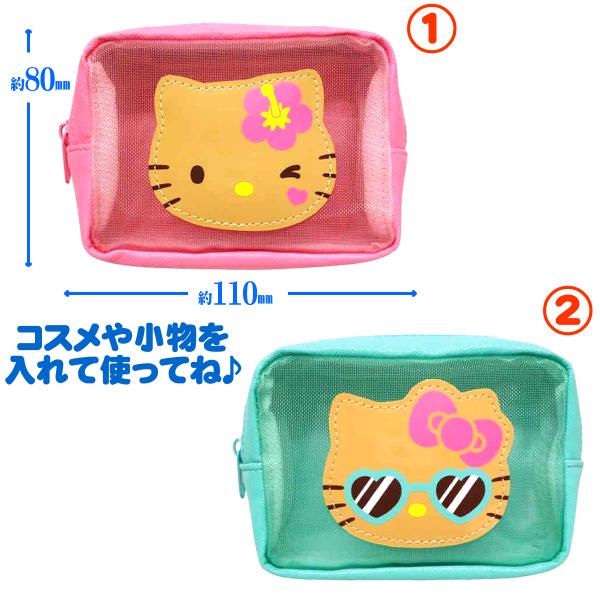 Kcompany ハローキティ メッシュポケット付きマルチポーチ