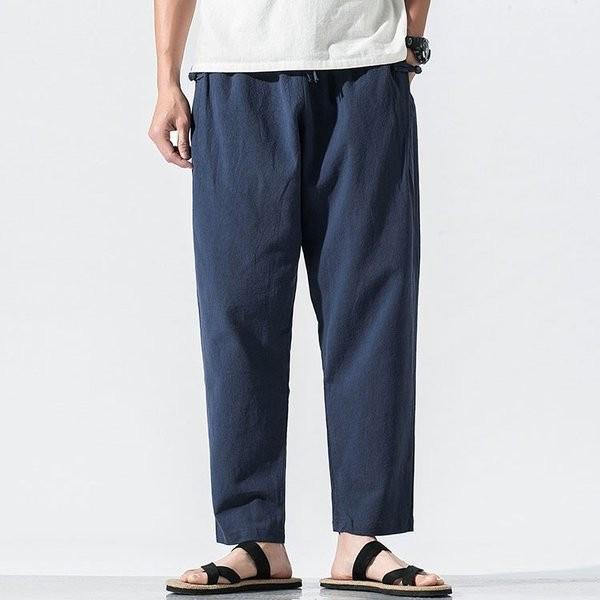 麻ズボン メンズ リネンパンツ サルエルパンツ テーパードパンツ 無地 涼しいズボン 夏 カジュアル チノパン Www Cscdigital Tv