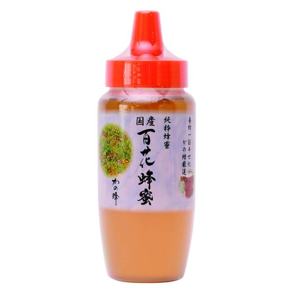 他サイト： はちみつ 専門店 かの蜂 国産 百花 蜂蜜 500g （とんがり容器）完熟 の 純粋 蜂蜜の商品画像