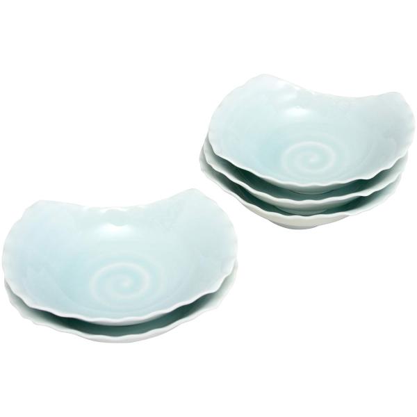 伊万里焼 観山窯 波彫 向付セット 青白磁 52465 : A&Max - 通販