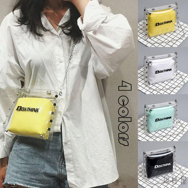 クリアバッグ 英字柄 透明バッグ ストローポーチ付 ハンドバッグ 肩がけバッグ ショルダーバッグ かごバッグ ビニールバッグ 大容量 防水 おしゃれ 3way 4色 8imbb13 川村屋 通販 Yahoo ショッピング