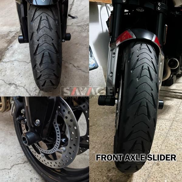 Triumph Trident 660 Tiger Sport 660 アクスルスライダー フロント/リア/前後セット