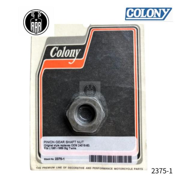 ピニオンギア シャフト ナット ハーレーダビッドソン 1981後期-89年 ビッグツイン 2375-1 Colony コロニー