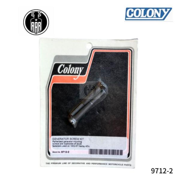 ジェネレーター スクリュー キット ハーレーダビッドソン 1932-57年 45 モデル パーカーライズド 9712-2  Colony コロニー
