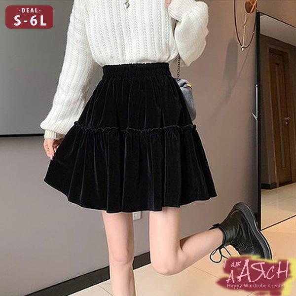 大きいサイズ レディース ファッション スカート ぽっちゃり おおきいサイズ あり ベロア調 ティアード ミニスカート ウエストゴム S M L Ll 3l 4l 5l 6l 秋冬 rch W rch 通販 Yahoo ショッピング