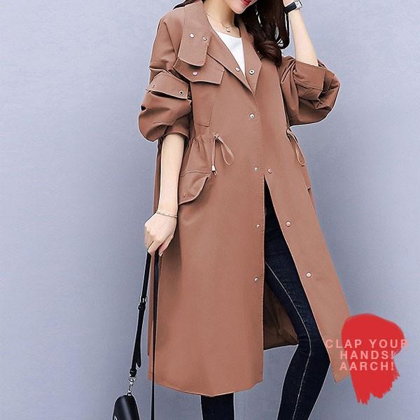 大きいサイズ コート レディース ファッション おおきいサイズ トレンチ ウエストシェイプ ゆったり オーバーサイズ Ll 3l 4l 秋冬 rch W29 rch 通販 Yahoo ショッピング