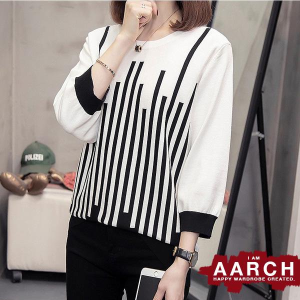 大きいサイズ トップス レディース ファッション ぽっちゃり おおきいサイズ プルオーバー モダン柄 ストライプ ニット オーバーサイズ Ll 3l 4l 5l 春夏 rch W61 rch 通販 Yahoo ショッピング