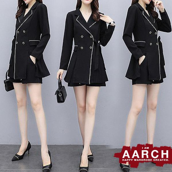 大きいサイズ スーツ レディース ファッション ぽっちゃり おおきいサイズ あり ダブルボタン パイピング ジャケット ショートパンツ L Ll 3l 4l 5l 秋冬 rch W7534 rch 通販 Yahoo ショッピング