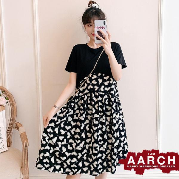 大きいサイズ レディース ファッション ワンピース ぽっちゃり おおきいサイズ あり ハート柄 ハイウエスト切替 Tシャツワンピース L Ll 3l 4l 5l 春夏 rch W9971 rch 通販 Yahoo ショッピング