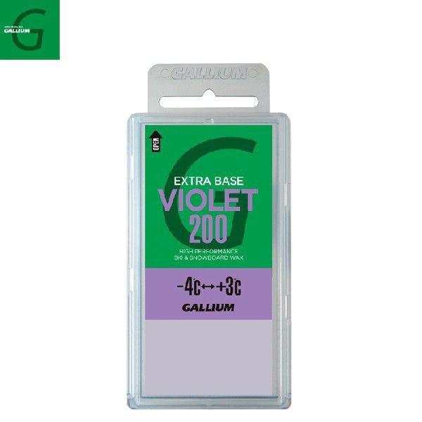 ガリウム ワックス ベースワックス -4〜+3度 全雪質対応 エクストラベース バイオレット EXTRA BASE VIOLET 200g SW2079 GALLIUM スキー スノーボード