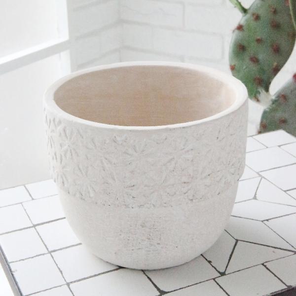植木鉢 おしゃれ アンティーク セメント チェロックラウンドL 19cm 6号 穴あり プランター 鉢 室内 屋外 鉢植え 観葉植物 多肉植物 塊根 北欧 安い