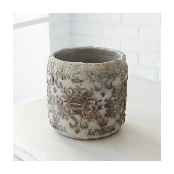 植木鉢 おしゃれ 陶器鉢 ボタニカルシリンダー 12.5cm 4号 穴あり アンティーク プランター 鉢 室内 屋外 鉢植え 観葉植物 多肉植物 塊根