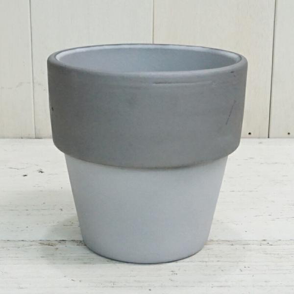 植木鉢 おしゃれ 素焼き 三河 ライフダークシルバーM 13cm 4号 イブシ 底穴あり プランター 鉢 室内 屋外 鉢植え 観葉植物 多肉植物 塊根