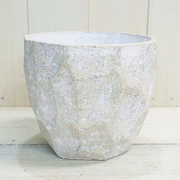 鉢 コンクリート おしゃれ アンシャルL 28cm 穴あり 植木鉢 セメント 9