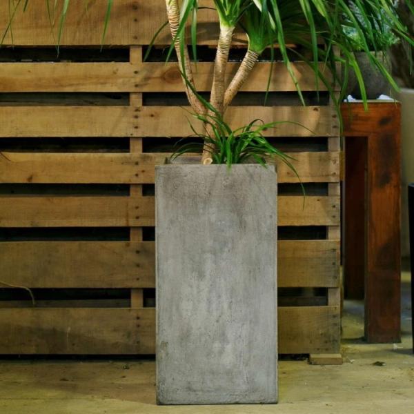 植木鉢 おしゃれ セメント セドナロング S 23.5cm 8号 底穴あり 背の高い プランター 鉢 室内 屋外 鉢植え 観葉植物 多肉植物 塊根