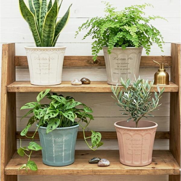 植木鉢 おしゃれ 軽い フィデリテサークルS(4色) 外径18cm 6号(5号用) プランター 鉢 鉢カバー 室内 屋外 観葉植物 サボテン 多肉植物 塊根植物 花