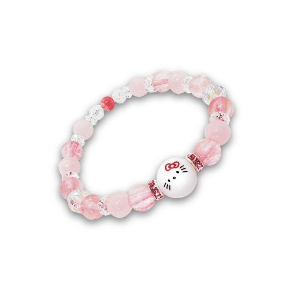 日本製 ハローキティ天然石ブレスレッド キティちゃんのかわいい 日本製 ハローキティ天然石ブレスレッド キティちゃんのかわいい