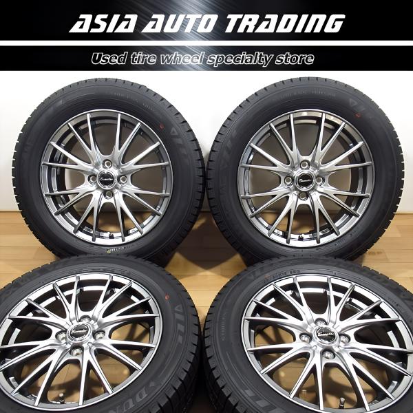 新品 未使用 エクシーダー E05 6J+45 PCD100-4穴 ダンロップ WM03 195/60R16 WINTER MAXX 2022年後半 スタッドレス ノート オーラ e POWER