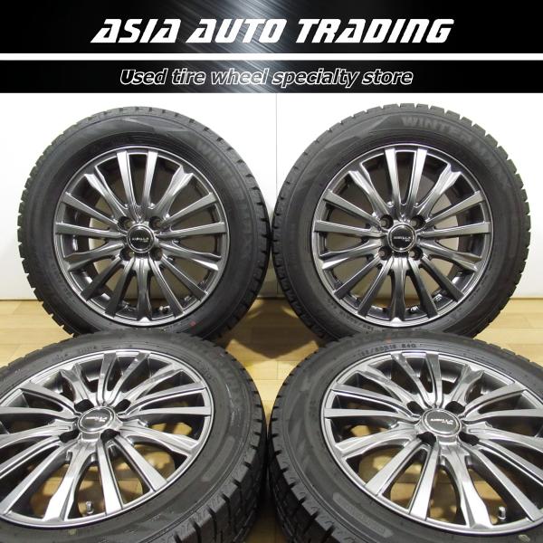 SIBILLA 5.5J+42 PCD100-4穴 ダンロップ WM02 185/60R15 2021年後半 走行極少 スタッドレス ルノー トゥインゴ ヤリス