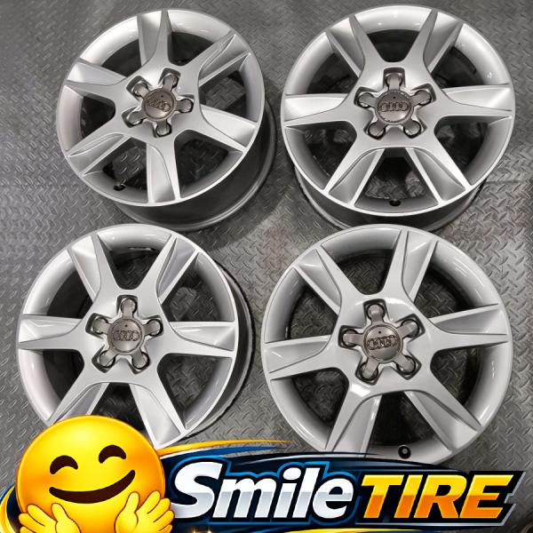 綺麗品 アウディ 8P系 A3 スポーツバック 純正 16インチ 6.5J+50 PCD112-5穴 VWゴルフ 流用 車検ノーマル戻し スタッドレス用などに