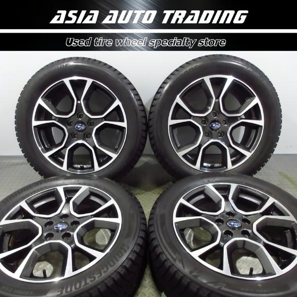 フォレスター 純正R18ホイール　BSスタッドレスタイヤ(DM-V2 )セット BS BLIZZAK DM-V2 225/55R18 18インチ スタッドレス 4本 2018年製
