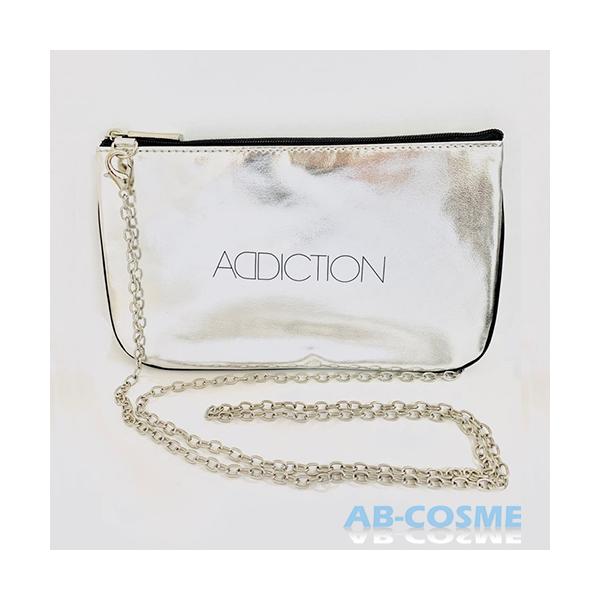 ADDICTION（アディクション） ポーチ ノベルティポーチ#シルバー : AB