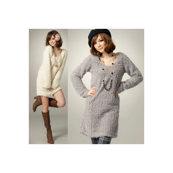 ｕネック もこもこ ボアワンピース レディースファッション レディース 婦人服 ワンピース Buyee Buyee 日本の通販商品 オークションの代理入札 代理購入