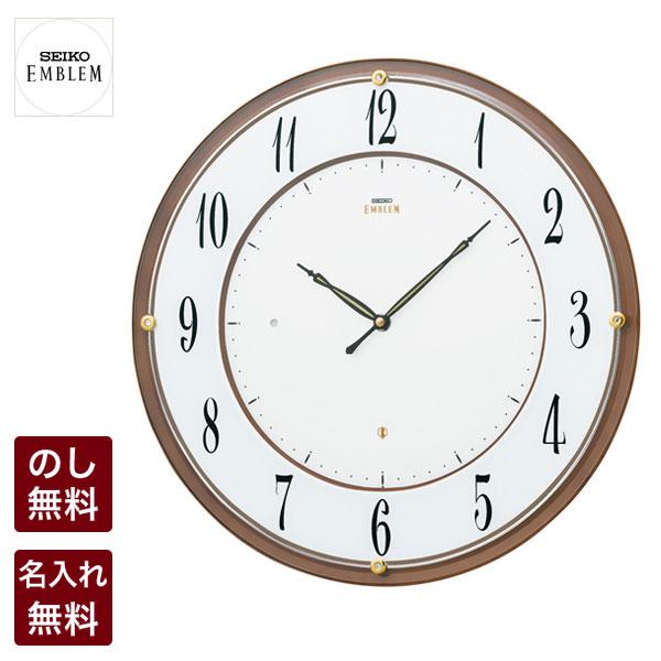 エンブレム 壁掛け時計 セイコー 電波 電波時計 掛時計 クロック SEIKO