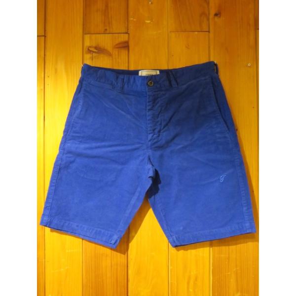 トニータイズサン (Tony Taizsun) コーデュロイショートパンツ SIDE STRETCH ブルー （メンズ）M/Lサイズ  :tony-015:Abbot Kinney Fukuoka 通販 