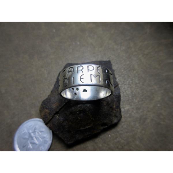 Silver925 Ring CARPE DIEM『今を生きる』 日時計スタイル