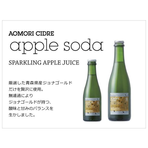 A-FACTORY アオモリシードル apple soda 520ml×16本（2箱） : A