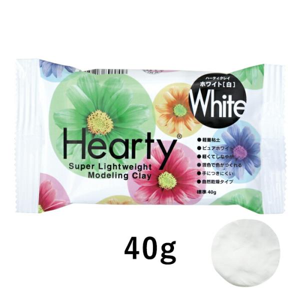 PADICO 軽量粘土 ハーティクレイホワイト 40g 301251