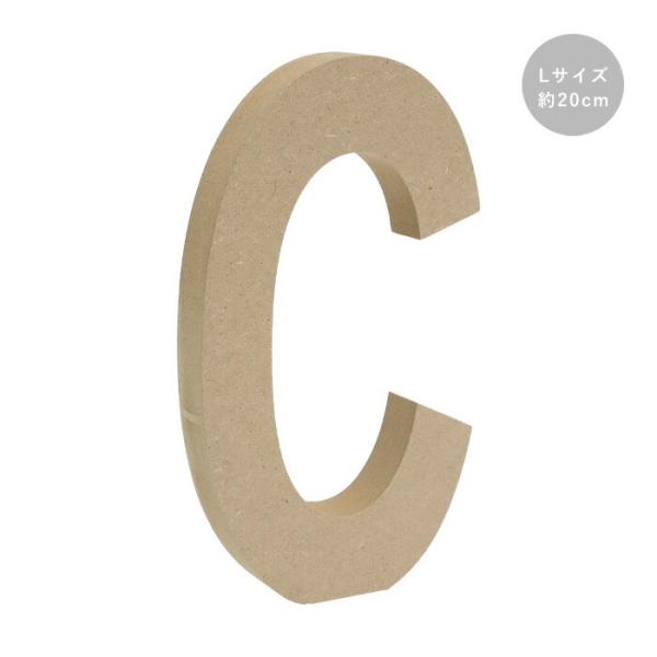 木製 オブジェ 切り文字 C アルファベット Lサイズ 約20cm agf-06c :agf-06c:手芸用品のABCクラフト 通販  