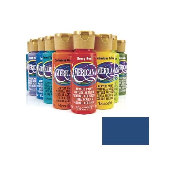 デコアート アメリカーナアクリルペイント 2oz.59ml 普通色 True Blue トゥルーブルー da-036