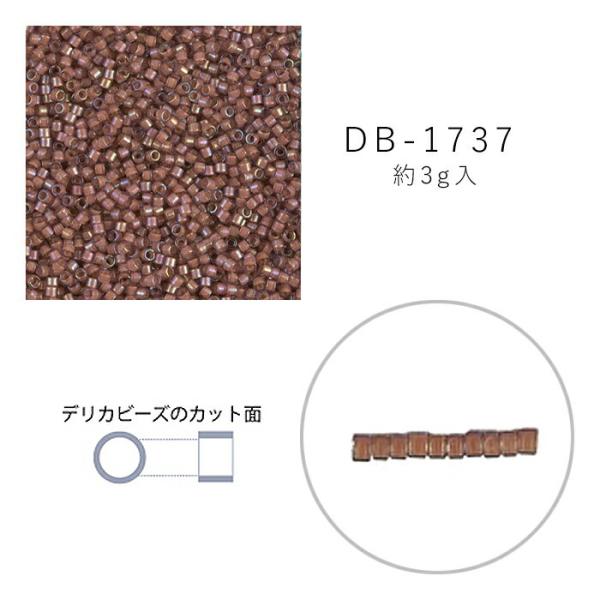 MIYUKI デリカビーズ DB-1737 ライトアメジストスキ中染 3g メール便/宅配便可 db-1737-3g