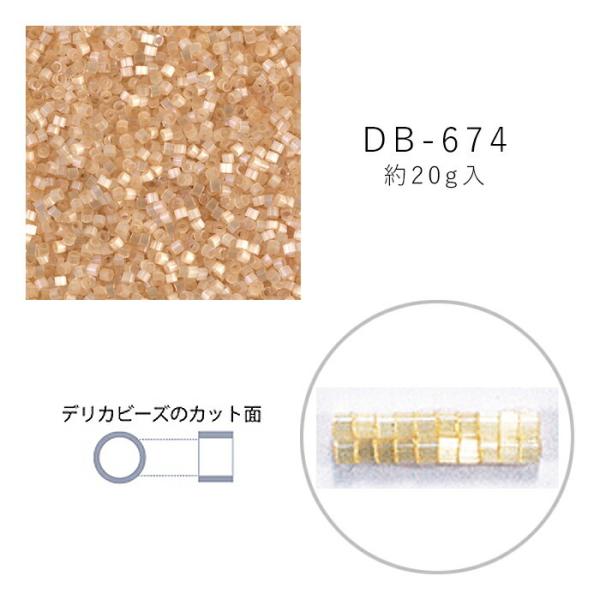 MIYUKI デリカビーズ DB-674 シルク焼付ラスター 20g メール便