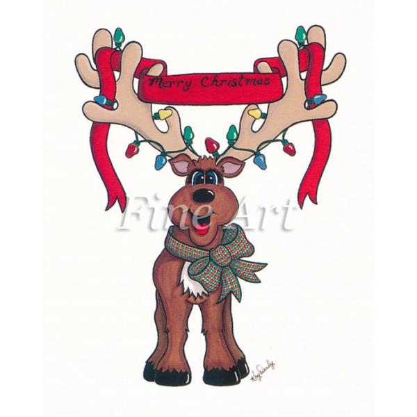 シャドープリント トナカイのメリークリスマス FA17-07 : 手芸用品の