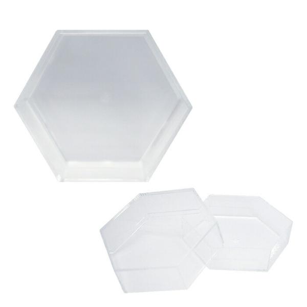 商品名： アクリルケース 六角形 クリア品　番： hbr-411サイズ： 約H60×W120×D120mm素　材： アクリル樹脂