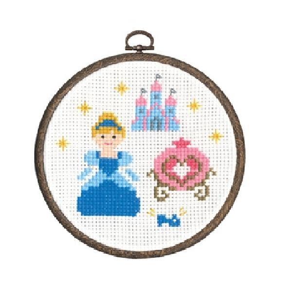 Olympus（オリムパス） 刺繍 キット クロスステッチ シンデレラ フープ