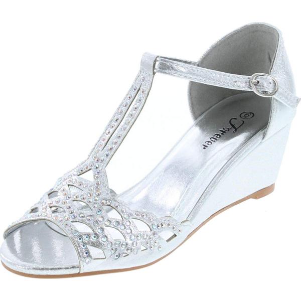 【並行輸入品】JJF Shoes レディース カラー: シルバー J.J.F Shoes Blaze04 Silver Rhinestone P