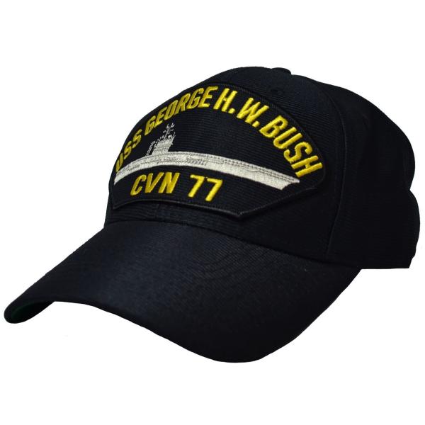 【並行輸入品】USS ジョージ・H・W・ブッシュ CVN 77 キャップ EAGLE CREST USS George H. W. Bush C