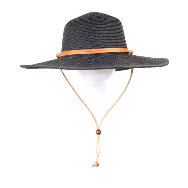 【並行輸入品】ANGELA &amp; WILLIAM HAT レディース カラー: ブラック Women's Wide Brim Braided Su