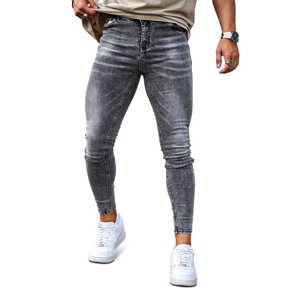 スキニーデニム ブラック 28サイズ ダメージ加工 ラグスタイル LUXSTYLE ダメージスキニーデニムパンツ/デニムパンツ