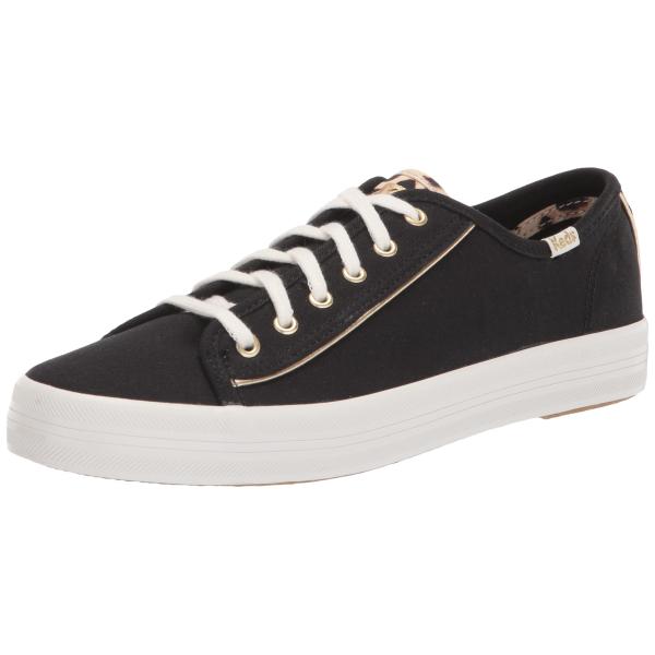 並行輸入品】Keds Women's Kickstart Sneaker, Black Leopard, 8